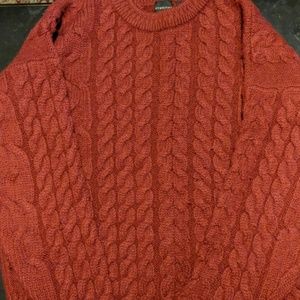 Men's XL red knit sweater